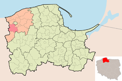 Map - PL - powiat slupski - Kobylnica